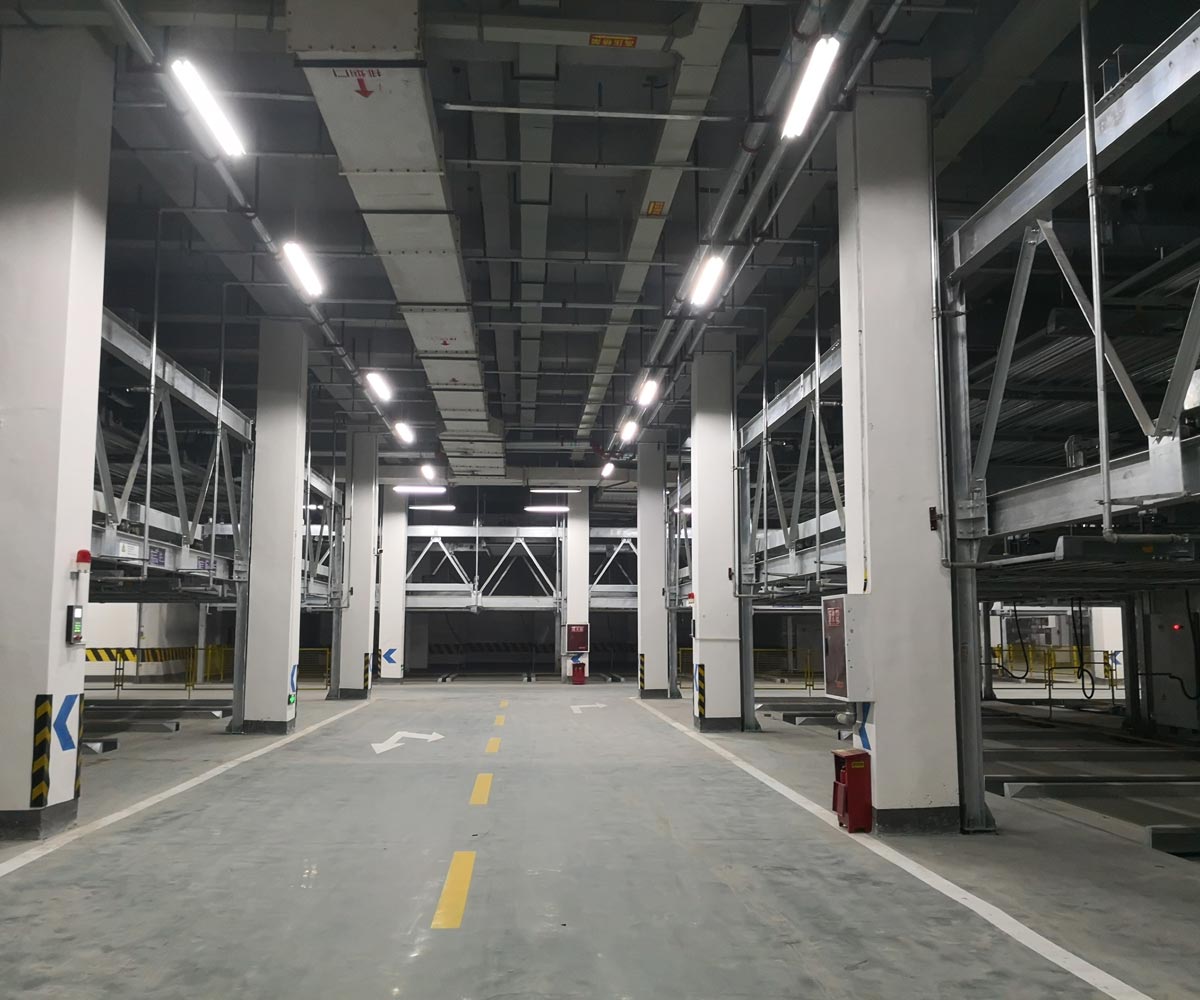 陜西省PSH2二層升降橫移立體車庫設備